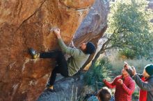 Bouldering in Hueco Tanks on 11/30/2019 with Blue Lizard Climbing and Yoga

Filename: SRM_20191130_1640430.jpg
Aperture: f/4.0
Shutter Speed: 1/250
Body: Canon EOS-1D Mark II
Lens: Canon EF 50mm f/1.8 II