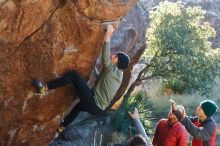 Bouldering in Hueco Tanks on 11/30/2019 with Blue Lizard Climbing and Yoga

Filename: SRM_20191130_1640450.jpg
Aperture: f/4.0
Shutter Speed: 1/250
Body: Canon EOS-1D Mark II
Lens: Canon EF 50mm f/1.8 II