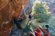 Bouldering in Hueco Tanks on 11/30/2019 with Blue Lizard Climbing and Yoga

Filename: SRM_20191130_1640510.jpg
Aperture: f/4.5
Shutter Speed: 1/250
Body: Canon EOS-1D Mark II
Lens: Canon EF 50mm f/1.8 II