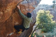 Bouldering in Hueco Tanks on 11/30/2019 with Blue Lizard Climbing and Yoga

Filename: SRM_20191130_1640580.jpg
Aperture: f/4.5
Shutter Speed: 1/250
Body: Canon EOS-1D Mark II
Lens: Canon EF 50mm f/1.8 II