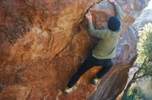 Bouldering in Hueco Tanks on 11/30/2019 with Blue Lizard Climbing and Yoga

Filename: SRM_20191130_1641040.jpg
Aperture: f/4.0
Shutter Speed: 1/250
Body: Canon EOS-1D Mark II
Lens: Canon EF 50mm f/1.8 II