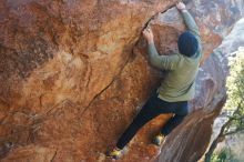 Bouldering in Hueco Tanks on 11/30/2019 with Blue Lizard Climbing and Yoga

Filename: SRM_20191130_1641041.jpg
Aperture: f/4.0
Shutter Speed: 1/250
Body: Canon EOS-1D Mark II
Lens: Canon EF 50mm f/1.8 II