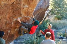 Bouldering in Hueco Tanks on 11/30/2019 with Blue Lizard Climbing and Yoga

Filename: SRM_20191130_1645130.jpg
Aperture: f/3.5
Shutter Speed: 1/250
Body: Canon EOS-1D Mark II
Lens: Canon EF 50mm f/1.8 II