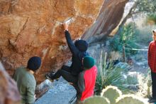 Bouldering in Hueco Tanks on 11/30/2019 with Blue Lizard Climbing and Yoga

Filename: SRM_20191130_1650340.jpg
Aperture: f/2.8
Shutter Speed: 1/250
Body: Canon EOS-1D Mark II
Lens: Canon EF 50mm f/1.8 II