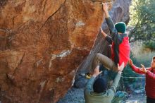 Bouldering in Hueco Tanks on 11/30/2019 with Blue Lizard Climbing and Yoga

Filename: SRM_20191130_1651490.jpg
Aperture: f/4.0
Shutter Speed: 1/250
Body: Canon EOS-1D Mark II
Lens: Canon EF 50mm f/1.8 II