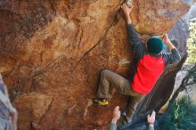 Bouldering in Hueco Tanks on 11/30/2019 with Blue Lizard Climbing and Yoga

Filename: SRM_20191130_1652050.jpg
Aperture: f/4.0
Shutter Speed: 1/250
Body: Canon EOS-1D Mark II
Lens: Canon EF 50mm f/1.8 II