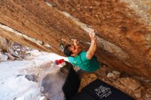 Bouldering in Hueco Tanks on 11/30/2019 with Blue Lizard Climbing and Yoga

Filename: SRM_20191130_1721130.jpg
Aperture: f/4.0
Shutter Speed: 1/250
Body: Canon EOS-1D Mark II
Lens: Canon EF 16-35mm f/2.8 L