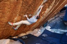 Bouldering in Hueco Tanks on 11/30/2019 with Blue Lizard Climbing and Yoga

Filename: SRM_20191130_1730510.jpg
Aperture: f/3.5
Shutter Speed: 1/250
Body: Canon EOS-1D Mark II
Lens: Canon EF 16-35mm f/2.8 L