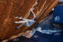 Bouldering in Hueco Tanks on 11/30/2019 with Blue Lizard Climbing and Yoga

Filename: SRM_20191130_1731050.jpg
Aperture: f/4.5
Shutter Speed: 1/250
Body: Canon EOS-1D Mark II
Lens: Canon EF 16-35mm f/2.8 L