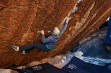 Bouldering in Hueco Tanks on 11/30/2019 with Blue Lizard Climbing and Yoga

Filename: SRM_20191130_1733560.jpg
Aperture: f/4.0
Shutter Speed: 1/250
Body: Canon EOS-1D Mark II
Lens: Canon EF 16-35mm f/2.8 L