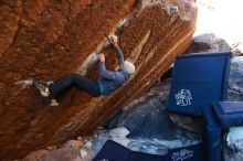 Bouldering in Hueco Tanks on 11/30/2019 with Blue Lizard Climbing and Yoga

Filename: SRM_20191130_1734040.jpg
Aperture: f/4.5
Shutter Speed: 1/250
Body: Canon EOS-1D Mark II
Lens: Canon EF 16-35mm f/2.8 L