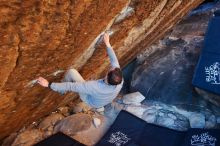 Bouldering in Hueco Tanks on 11/30/2019 with Blue Lizard Climbing and Yoga

Filename: SRM_20191130_1737040.jpg
Aperture: f/4.0
Shutter Speed: 1/250
Body: Canon EOS-1D Mark II
Lens: Canon EF 16-35mm f/2.8 L