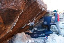 Bouldering in Hueco Tanks on 11/30/2019 with Blue Lizard Climbing and Yoga

Filename: SRM_20191130_1745220.jpg
Aperture: f/4.0
Shutter Speed: 1/250
Body: Canon EOS-1D Mark II
Lens: Canon EF 16-35mm f/2.8 L