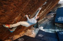 Bouldering in Hueco Tanks on 11/30/2019 with Blue Lizard Climbing and Yoga

Filename: SRM_20191130_1748340.jpg
Aperture: f/3.2
Shutter Speed: 1/250
Body: Canon EOS-1D Mark II
Lens: Canon EF 16-35mm f/2.8 L