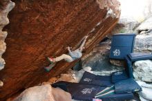 Bouldering in Hueco Tanks on 11/30/2019 with Blue Lizard Climbing and Yoga

Filename: SRM_20191130_1751330.jpg
Aperture: f/4.5
Shutter Speed: 1/250
Body: Canon EOS-1D Mark II
Lens: Canon EF 16-35mm f/2.8 L