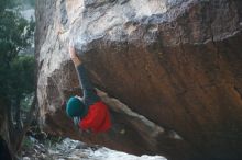 Bouldering in Hueco Tanks on 11/30/2019 with Blue Lizard Climbing and Yoga

Filename: SRM_20191130_1809420.jpg
Aperture: f/1.8
Shutter Speed: 1/250
Body: Canon EOS-1D Mark II
Lens: Canon EF 50mm f/1.8 II