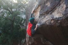 Bouldering in Hueco Tanks on 11/30/2019 with Blue Lizard Climbing and Yoga

Filename: SRM_20191130_1810150.jpg
Aperture: f/2.5
Shutter Speed: 1/250
Body: Canon EOS-1D Mark II
Lens: Canon EF 50mm f/1.8 II