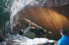 Bouldering in Hueco Tanks on 11/30/2019 with Blue Lizard Climbing and Yoga

Filename: SRM_20191130_1812410.jpg
Aperture: f/2.2
Shutter Speed: 1/250
Body: Canon EOS-1D Mark II
Lens: Canon EF 50mm f/1.8 II