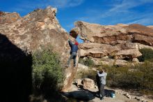 Bouldering in Hueco Tanks on 12/06/2019 with Blue Lizard Climbing and Yoga

Filename: SRM_20191206_1004150.jpg
Aperture: f/5.6
Shutter Speed: 1/640
Body: Canon EOS-1D Mark II
Lens: Canon EF 16-35mm f/2.8 L