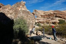 Bouldering in Hueco Tanks on 12/06/2019 with Blue Lizard Climbing and Yoga

Filename: SRM_20191206_1005370.jpg
Aperture: f/5.6
Shutter Speed: 1/640
Body: Canon EOS-1D Mark II
Lens: Canon EF 16-35mm f/2.8 L