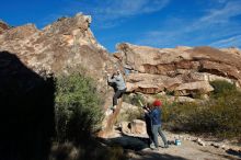 Bouldering in Hueco Tanks on 12/06/2019 with Blue Lizard Climbing and Yoga

Filename: SRM_20191206_1005560.jpg
Aperture: f/5.6
Shutter Speed: 1/640
Body: Canon EOS-1D Mark II
Lens: Canon EF 16-35mm f/2.8 L