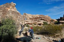 Bouldering in Hueco Tanks on 12/06/2019 with Blue Lizard Climbing and Yoga

Filename: SRM_20191206_1011320.jpg
Aperture: f/5.6
Shutter Speed: 1/500
Body: Canon EOS-1D Mark II
Lens: Canon EF 16-35mm f/2.8 L