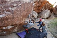 Bouldering in Hueco Tanks on 12/06/2019 with Blue Lizard Climbing and Yoga

Filename: SRM_20191206_1015540.jpg
Aperture: f/4.5
Shutter Speed: 1/250
Body: Canon EOS-1D Mark II
Lens: Canon EF 16-35mm f/2.8 L