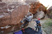 Bouldering in Hueco Tanks on 12/06/2019 with Blue Lizard Climbing and Yoga

Filename: SRM_20191206_1016040.jpg
Aperture: f/4.5
Shutter Speed: 1/250
Body: Canon EOS-1D Mark II
Lens: Canon EF 16-35mm f/2.8 L