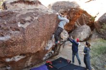 Bouldering in Hueco Tanks on 12/06/2019 with Blue Lizard Climbing and Yoga

Filename: SRM_20191206_1016120.jpg
Aperture: f/4.5
Shutter Speed: 1/250
Body: Canon EOS-1D Mark II
Lens: Canon EF 16-35mm f/2.8 L