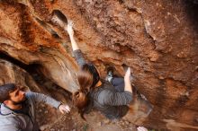 Bouldering in Hueco Tanks on 12/06/2019 with Blue Lizard Climbing and Yoga

Filename: SRM_20191206_1105390.jpg
Aperture: f/4.5
Shutter Speed: 1/250
Body: Canon EOS-1D Mark II
Lens: Canon EF 16-35mm f/2.8 L