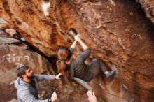 Bouldering in Hueco Tanks on 12/06/2019 with Blue Lizard Climbing and Yoga

Filename: SRM_20191206_1105440.jpg
Aperture: f/4.5
Shutter Speed: 1/250
Body: Canon EOS-1D Mark II
Lens: Canon EF 16-35mm f/2.8 L