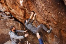 Bouldering in Hueco Tanks on 12/06/2019 with Blue Lizard Climbing and Yoga

Filename: SRM_20191206_1105460.jpg
Aperture: f/5.0
Shutter Speed: 1/250
Body: Canon EOS-1D Mark II
Lens: Canon EF 16-35mm f/2.8 L