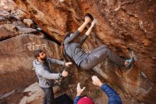 Bouldering in Hueco Tanks on 12/06/2019 with Blue Lizard Climbing and Yoga

Filename: SRM_20191206_1105461.jpg
Aperture: f/5.0
Shutter Speed: 1/250
Body: Canon EOS-1D Mark II
Lens: Canon EF 16-35mm f/2.8 L