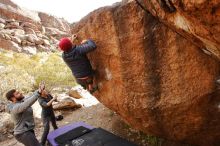Bouldering in Hueco Tanks on 12/06/2019 with Blue Lizard Climbing and Yoga

Filename: SRM_20191206_1131280.jpg
Aperture: f/7.1
Shutter Speed: 1/250
Body: Canon EOS-1D Mark II
Lens: Canon EF 16-35mm f/2.8 L