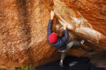 Bouldering in Hueco Tanks on 12/06/2019 with Blue Lizard Climbing and Yoga

Filename: SRM_20191206_1146310.jpg
Aperture: f/4.0
Shutter Speed: 1/250
Body: Canon EOS-1D Mark II
Lens: Canon EF 16-35mm f/2.8 L