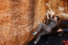 Bouldering in Hueco Tanks on 12/06/2019 with Blue Lizard Climbing and Yoga

Filename: SRM_20191206_1156370.jpg
Aperture: f/4.5
Shutter Speed: 1/250
Body: Canon EOS-1D Mark II
Lens: Canon EF 16-35mm f/2.8 L