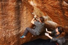 Bouldering in Hueco Tanks on 12/06/2019 with Blue Lizard Climbing and Yoga

Filename: SRM_20191206_1201480.jpg
Aperture: f/5.0
Shutter Speed: 1/250
Body: Canon EOS-1D Mark II
Lens: Canon EF 16-35mm f/2.8 L