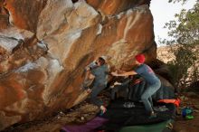 Bouldering in Hueco Tanks on 12/06/2019 with Blue Lizard Climbing and Yoga

Filename: SRM_20191206_1231570.jpg
Aperture: f/8.0
Shutter Speed: 1/250
Body: Canon EOS-1D Mark II
Lens: Canon EF 16-35mm f/2.8 L
