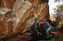 Bouldering in Hueco Tanks on 12/06/2019 with Blue Lizard Climbing and Yoga

Filename: SRM_20191206_1232280.jpg
Aperture: f/8.0
Shutter Speed: 1/250
Body: Canon EOS-1D Mark II
Lens: Canon EF 16-35mm f/2.8 L