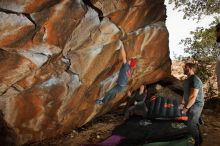 Bouldering in Hueco Tanks on 12/06/2019 with Blue Lizard Climbing and Yoga

Filename: SRM_20191206_1234520.jpg
Aperture: f/8.0
Shutter Speed: 1/250
Body: Canon EOS-1D Mark II
Lens: Canon EF 16-35mm f/2.8 L