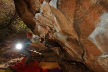 Bouldering in Hueco Tanks on 12/06/2019 with Blue Lizard Climbing and Yoga

Filename: SRM_20191206_1244310.jpg
Aperture: f/8.0
Shutter Speed: 1/250
Body: Canon EOS-1D Mark II
Lens: Canon EF 16-35mm f/2.8 L