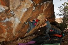 Bouldering in Hueco Tanks on 12/06/2019 with Blue Lizard Climbing and Yoga

Filename: SRM_20191206_1249180.jpg
Aperture: f/8.0
Shutter Speed: 1/250
Body: Canon EOS-1D Mark II
Lens: Canon EF 16-35mm f/2.8 L