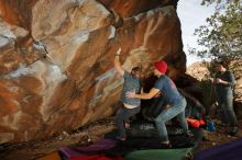 Bouldering in Hueco Tanks on 12/06/2019 with Blue Lizard Climbing and Yoga

Filename: SRM_20191206_1251050.jpg
Aperture: f/8.0
Shutter Speed: 1/250
Body: Canon EOS-1D Mark II
Lens: Canon EF 16-35mm f/2.8 L