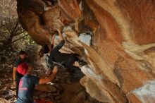 Bouldering in Hueco Tanks on 12/06/2019 with Blue Lizard Climbing and Yoga

Filename: SRM_20191206_1311210.jpg
Aperture: f/6.3
Shutter Speed: 1/250
Body: Canon EOS-1D Mark II
Lens: Canon EF 16-35mm f/2.8 L