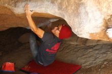 Bouldering in Hueco Tanks on 12/06/2019 with Blue Lizard Climbing and Yoga

Filename: SRM_20191206_1323310.jpg
Aperture: f/2.8
Shutter Speed: 1/250
Body: Canon EOS-1D Mark II
Lens: Canon EF 50mm f/1.8 II