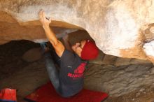 Bouldering in Hueco Tanks on 12/06/2019 with Blue Lizard Climbing and Yoga

Filename: SRM_20191206_1323320.jpg
Aperture: f/2.8
Shutter Speed: 1/250
Body: Canon EOS-1D Mark II
Lens: Canon EF 50mm f/1.8 II