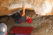 Bouldering in Hueco Tanks on 12/06/2019 with Blue Lizard Climbing and Yoga

Filename: SRM_20191206_1324510.jpg
Aperture: f/2.8
Shutter Speed: 1/250
Body: Canon EOS-1D Mark II
Lens: Canon EF 50mm f/1.8 II