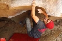 Bouldering in Hueco Tanks on 12/06/2019 with Blue Lizard Climbing and Yoga

Filename: SRM_20191206_1327151.jpg
Aperture: f/2.8
Shutter Speed: 1/250
Body: Canon EOS-1D Mark II
Lens: Canon EF 50mm f/1.8 II