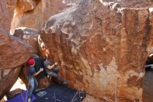 Bouldering in Hueco Tanks on 12/06/2019 with Blue Lizard Climbing and Yoga

Filename: SRM_20191206_1351270.jpg
Aperture: f/4.0
Shutter Speed: 1/250
Body: Canon EOS-1D Mark II
Lens: Canon EF 16-35mm f/2.8 L