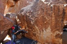 Bouldering in Hueco Tanks on 12/06/2019 with Blue Lizard Climbing and Yoga

Filename: SRM_20191206_1351290.jpg
Aperture: f/4.5
Shutter Speed: 1/250
Body: Canon EOS-1D Mark II
Lens: Canon EF 16-35mm f/2.8 L